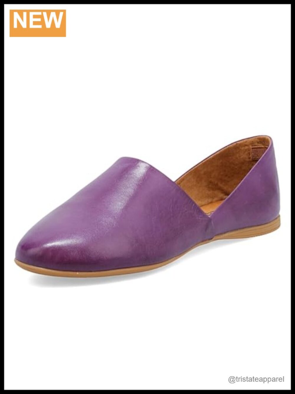 Miz Mooz Kimmy Leather Flats Slip-On Cushioned Women's Shoes